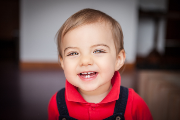 Baby smiling