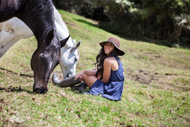 Woman sharing a moment with a horse